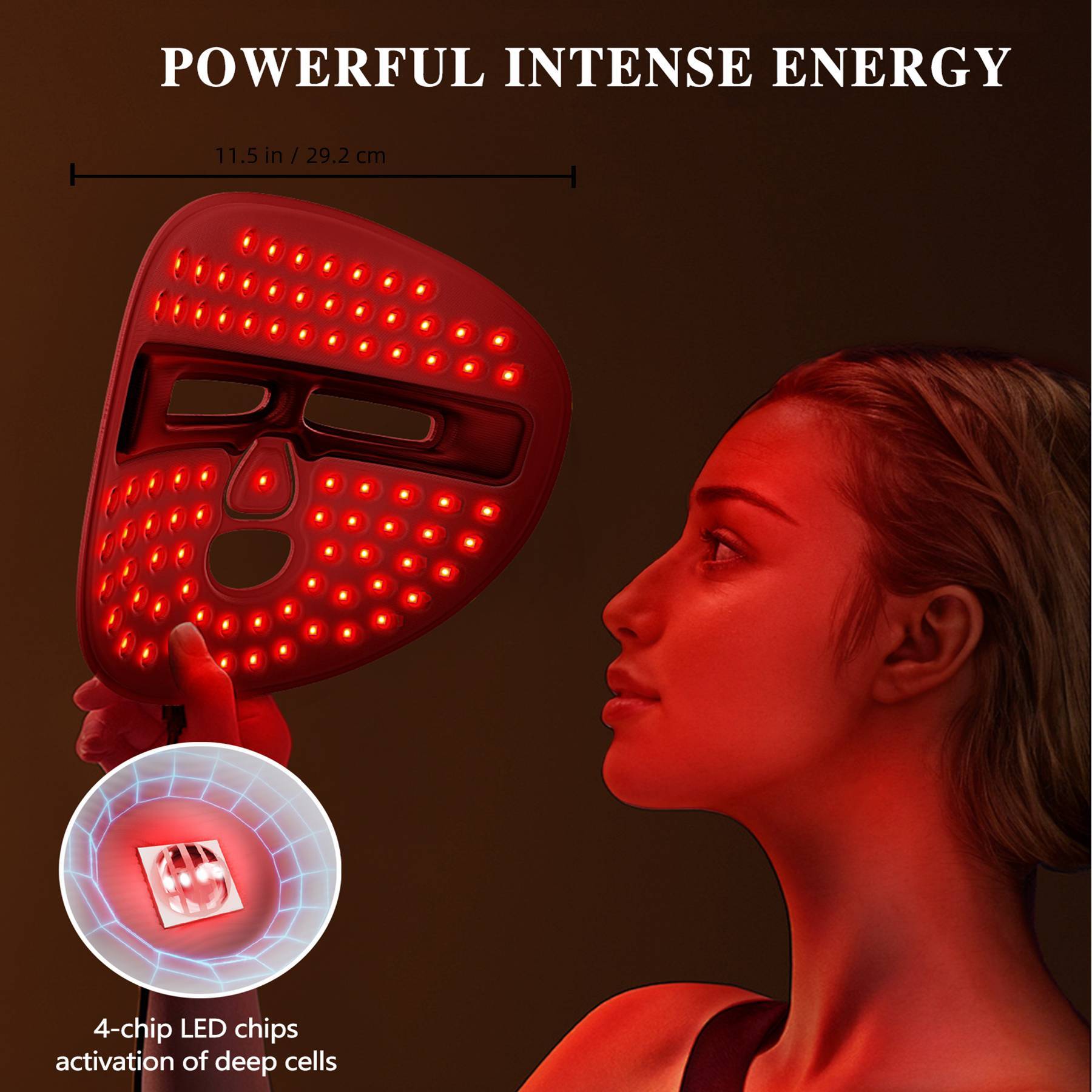 LED Red light Therapy Mask.