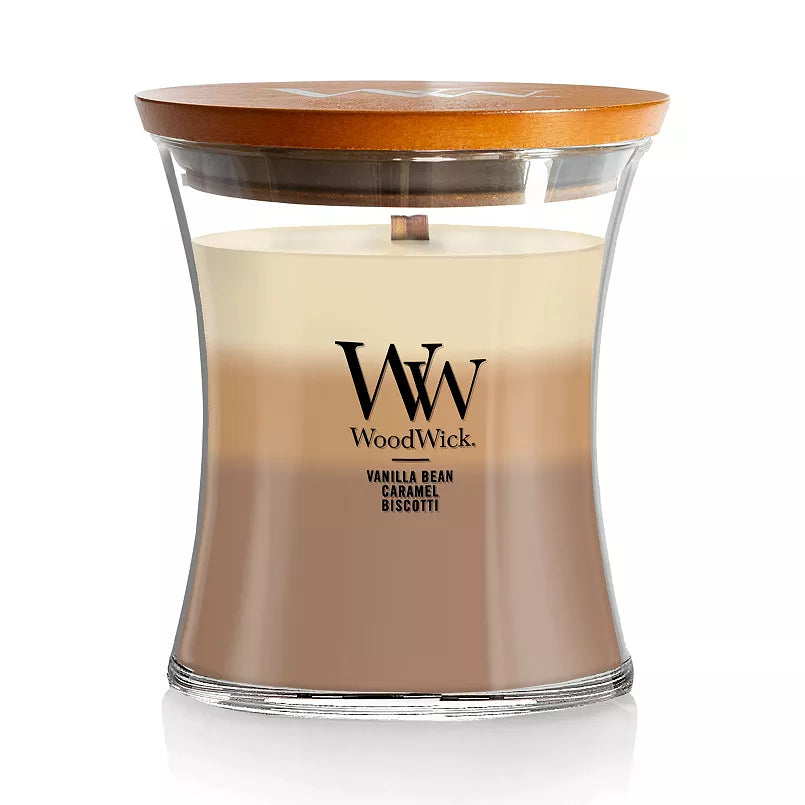 WoodWick Café Sweets Trilogy Medium Hourglass Candle
