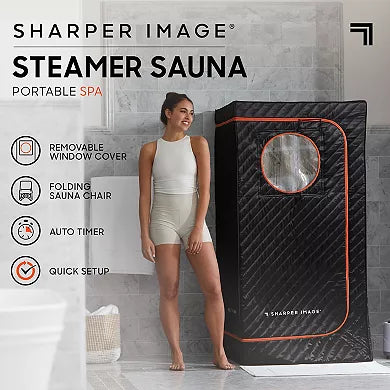 Sharper Image Portable Zip-Up Sauna Steamer Spa
