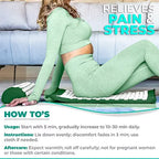 Sorbus 51 Inch Acupressure Mat, Pillow & Carry Bag.